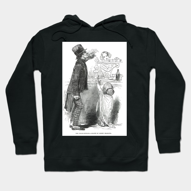 The Dram drinker by Kenny Meadows, 1848 Hoodie by artfromthepast